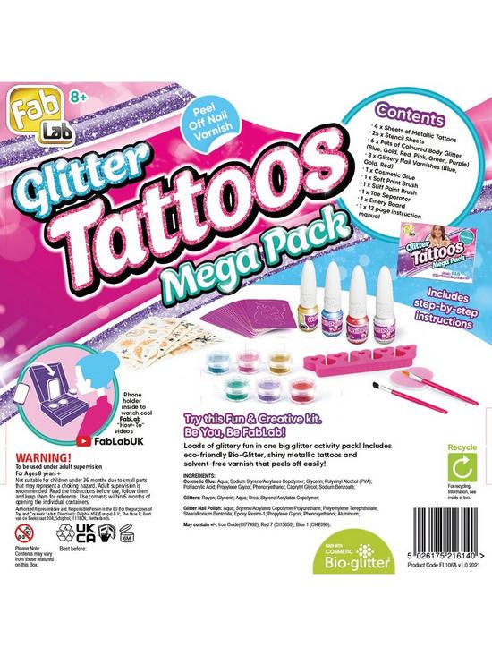 stillFront image of fab-lab-glitter-tattoos-amp-sparkly-nails-mega-pack