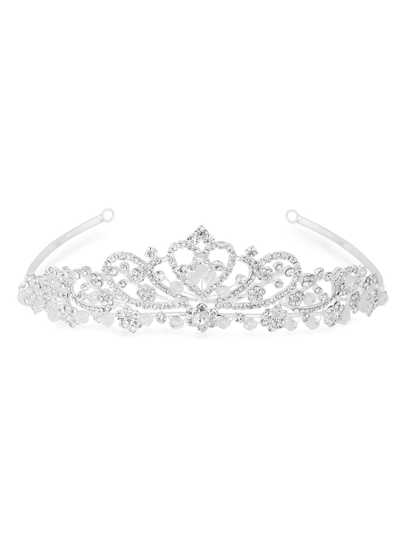 stillFront image of jon-richard-iris-raised-diamante-tiara