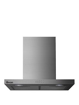 Swan   Sxb7090Ss 60Cm T-Box Chimney Hood With Carbon Filters - Stainless Steel