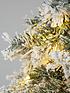  image of 6ft-flocked-pre-lit-downswept-pine-christmas-tree
