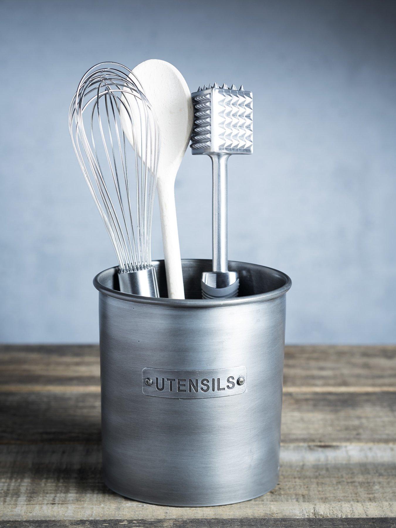 undefined Industrial Kitchen Metal Utensil Holder