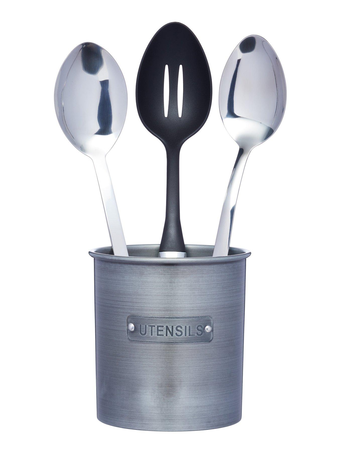Image 3 of 5 of KitchenCraft Industrial Kitchen Metal Utensil Holder