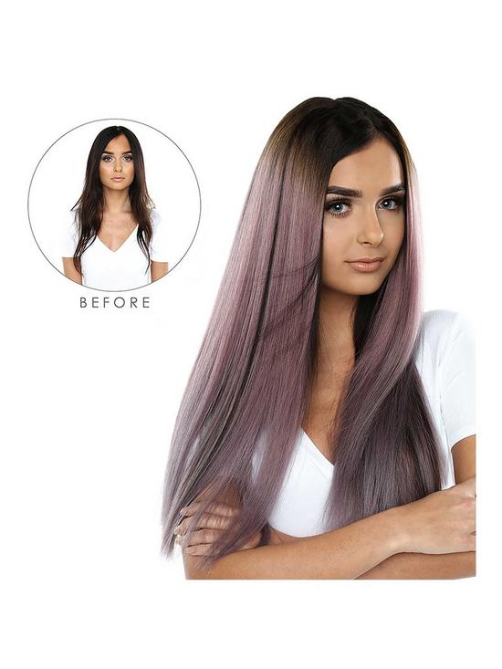 front image of beauty-works-double-hair-set-clip-in-extensions-new-root-blend-colour-collection-22-inch-100-remy-hair-220-grams