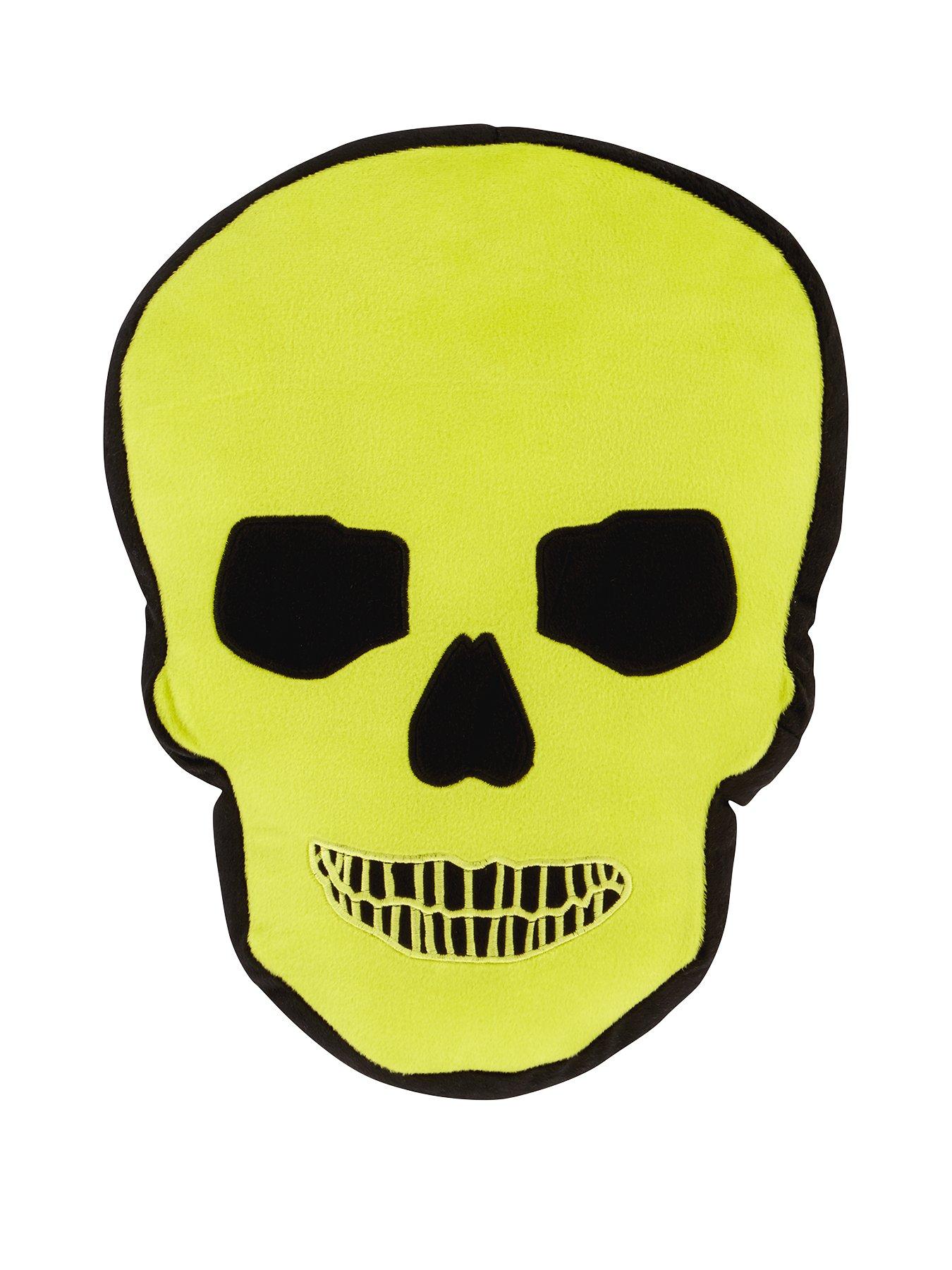 Image 1 of 2 of Catherine Lansfield Skulls 3D Halloween Cushion