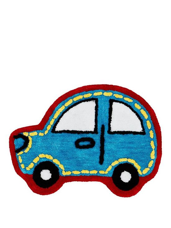 front image of catherine-lansfield-transport-car-shaped-rug