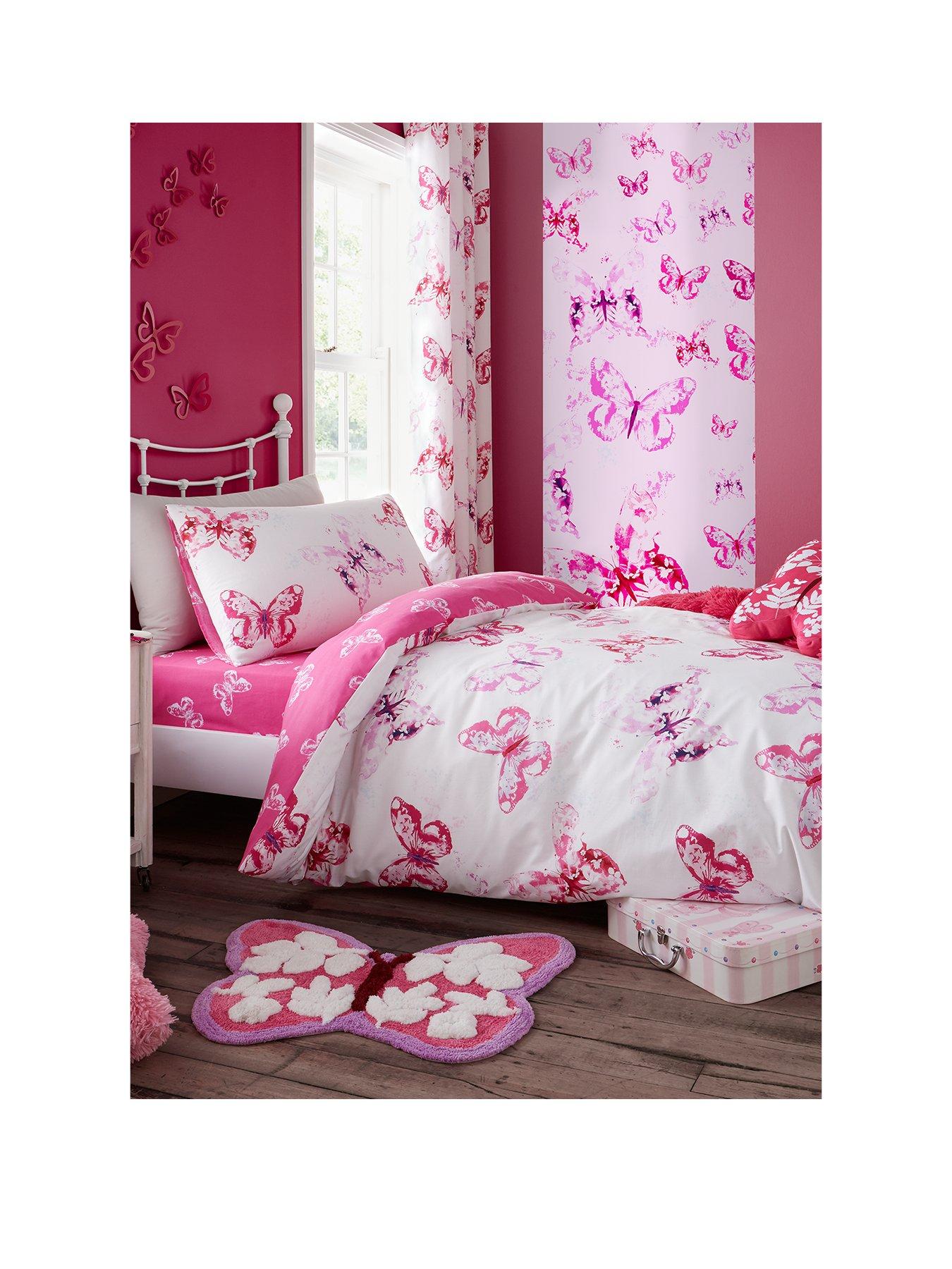 Catherine Lansfield Butterfly Duvet Cover Set Littlewoods Com