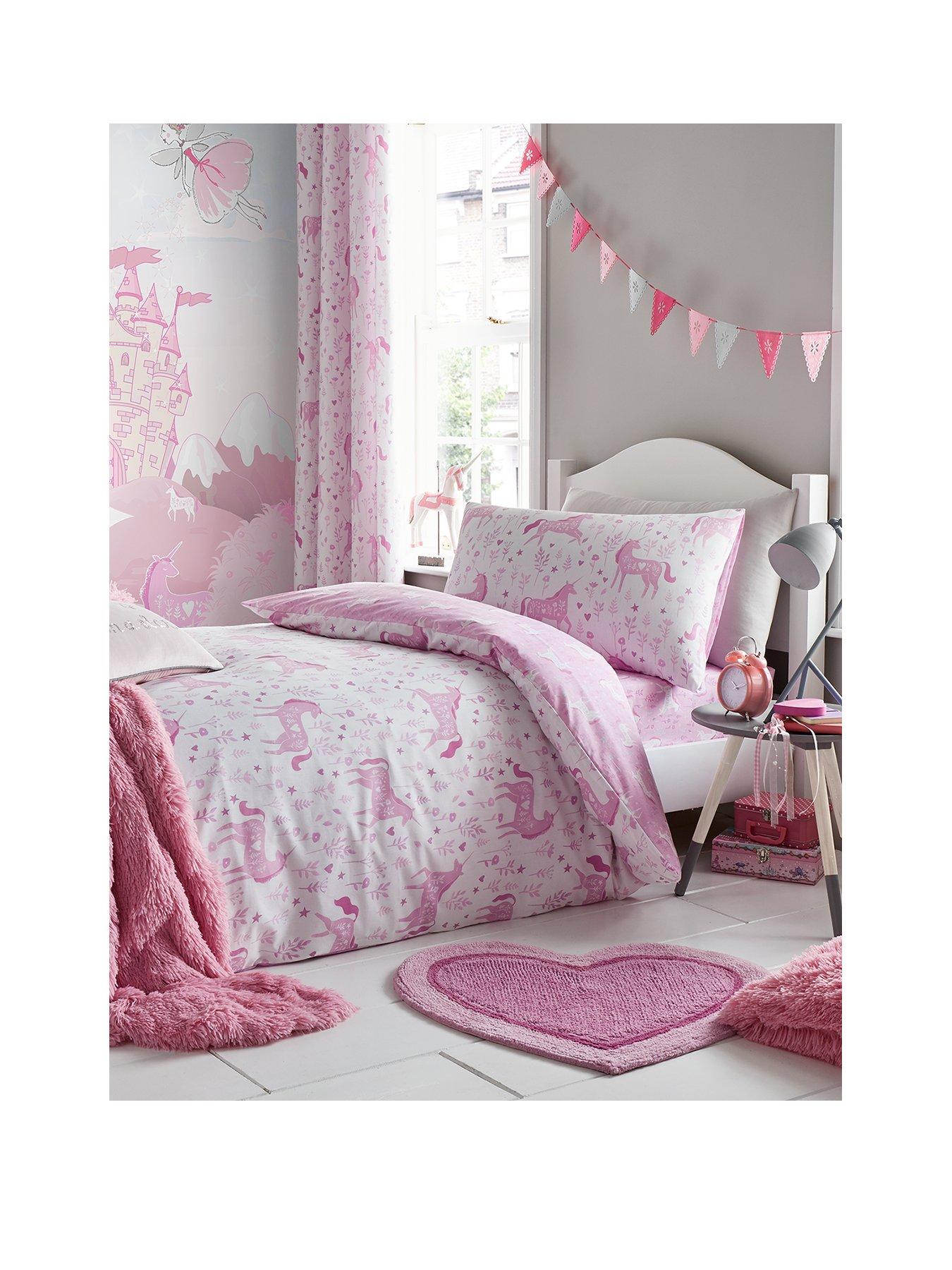 pink childrens bedding