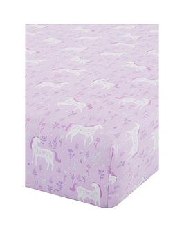 Catherine Lansfield Catherine Lansfield Folk Unicorn Fitted Sheet - Double Picture