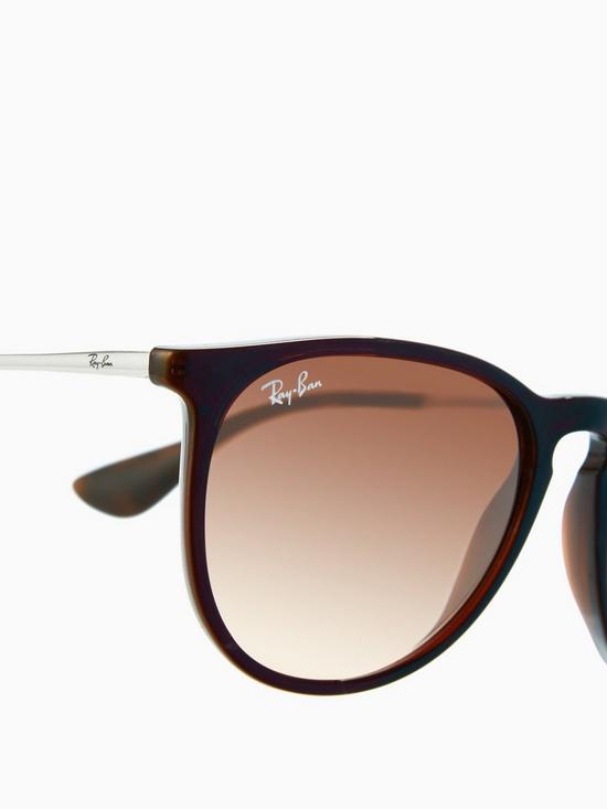 back image of ray-ban-erika-phantos-sunglasses-rubber-havana