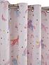  image of catherine-lansfield-magical-unicorns-eyelet-linednbspcurtains-exclusive-to-us