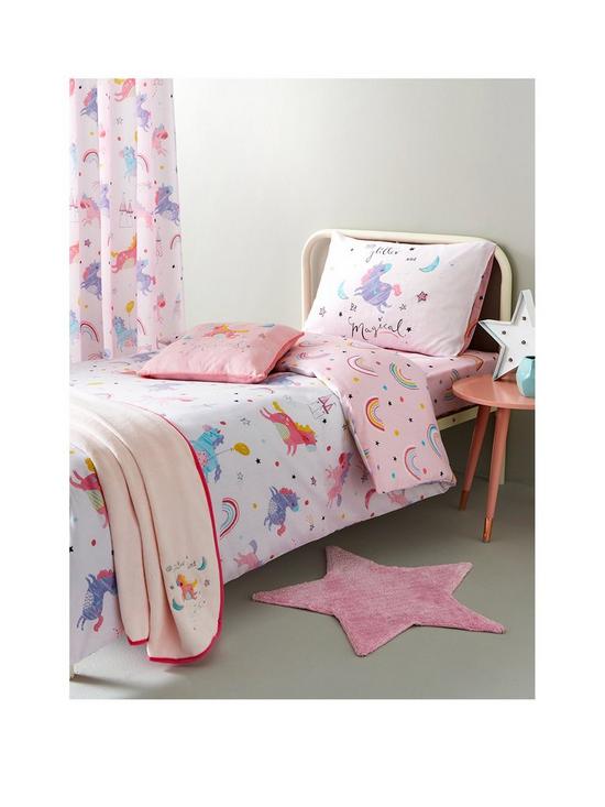 front image of catherine-lansfield-magical-unicorns-duvet-cover-set-exclusive-to-us-pink