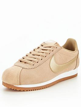 Nike Classic Cortez Suede - Mushroom | littlewoods.com