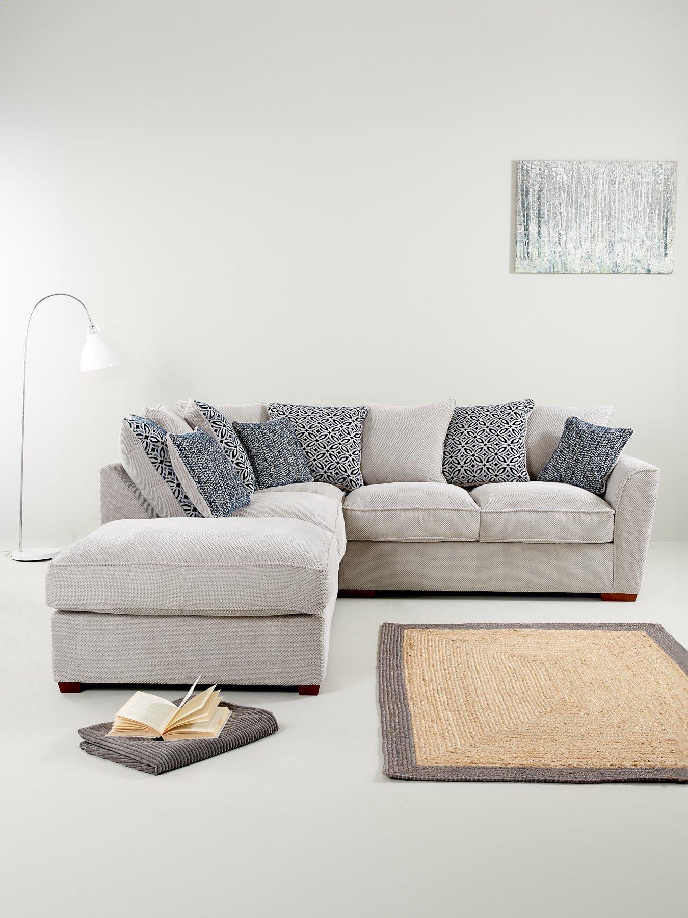 Image 1 of 6 of Very Home Bloom Fabric Left&nbsp;Hand Corner Group Sofa Bed&nbsp;- Made to Order in the UK
