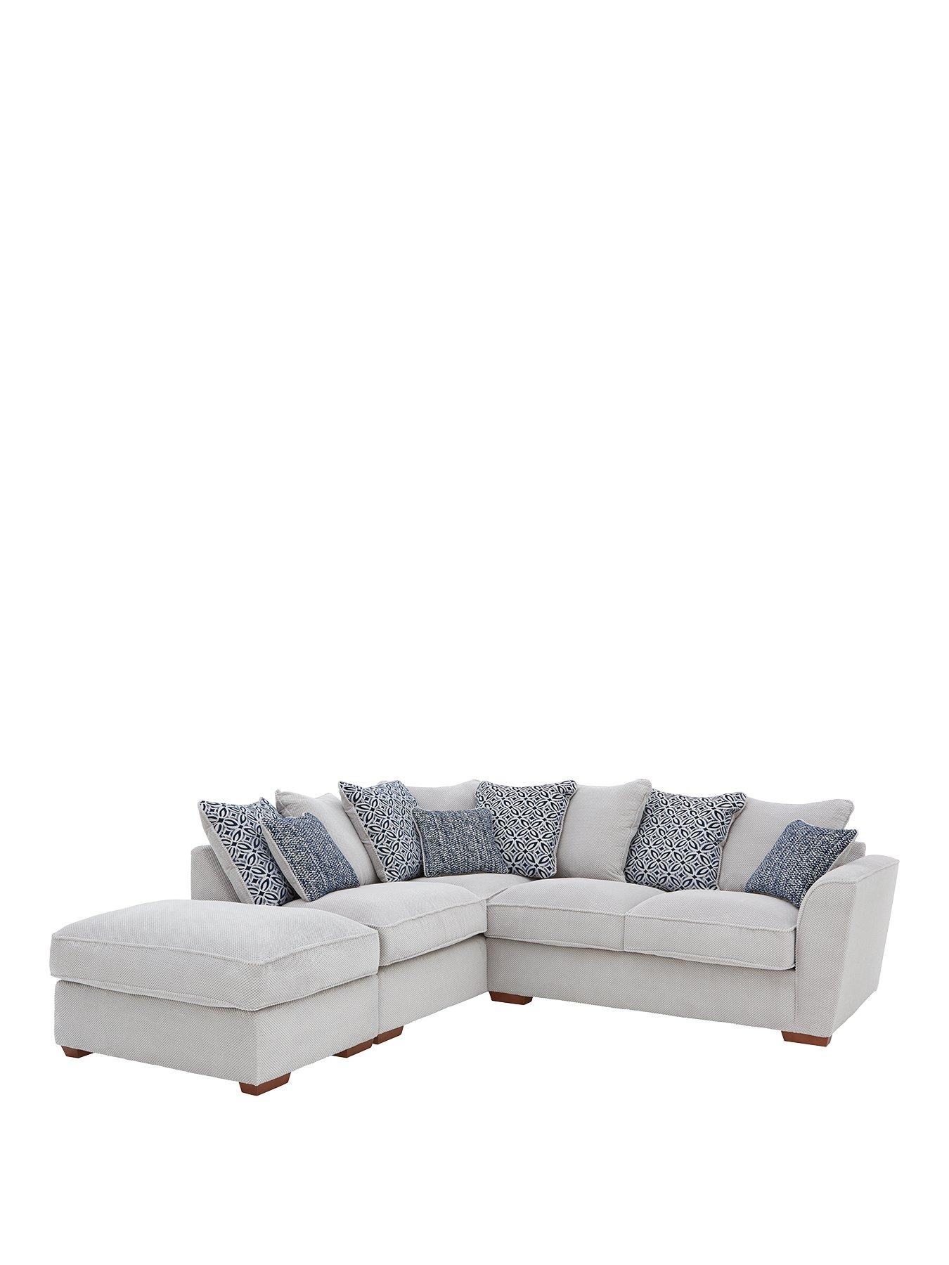  image of very-home-bloom-fabric-leftnbsphand-corner-group-sofa-bed