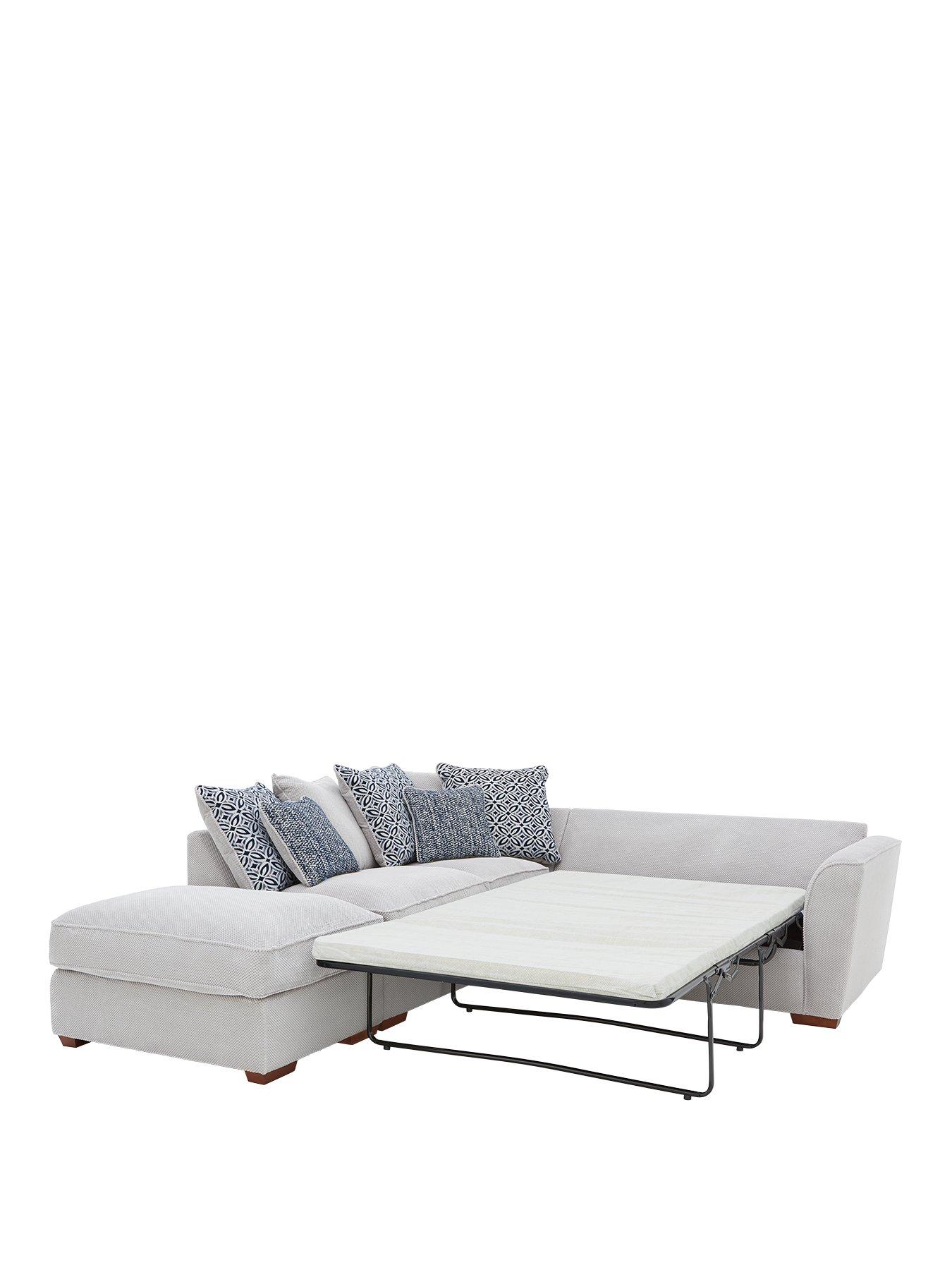  image of very-home-bloom-fabric-leftnbsphand-corner-group-sofa-bed