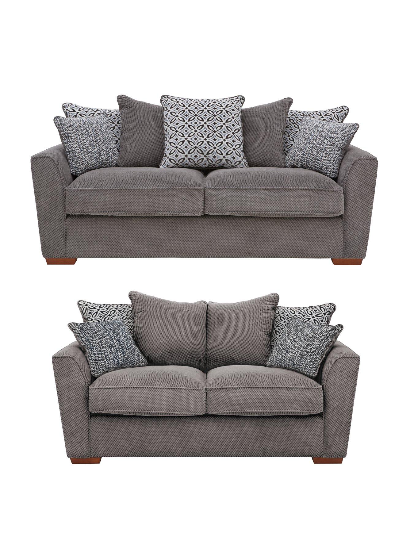 Very Home Bloom Fabric 3 Seater + 2 Seater Sofa Set (Buy and SAVE!) - Made to Order in the UK