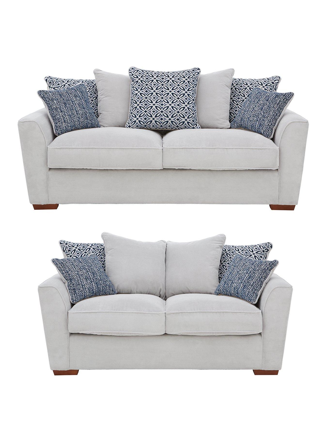 Very Home Bloom Fabric 3 Seater + 2 Seater Sofa Set (Buy and SAVE!) - Made to Order in the UK