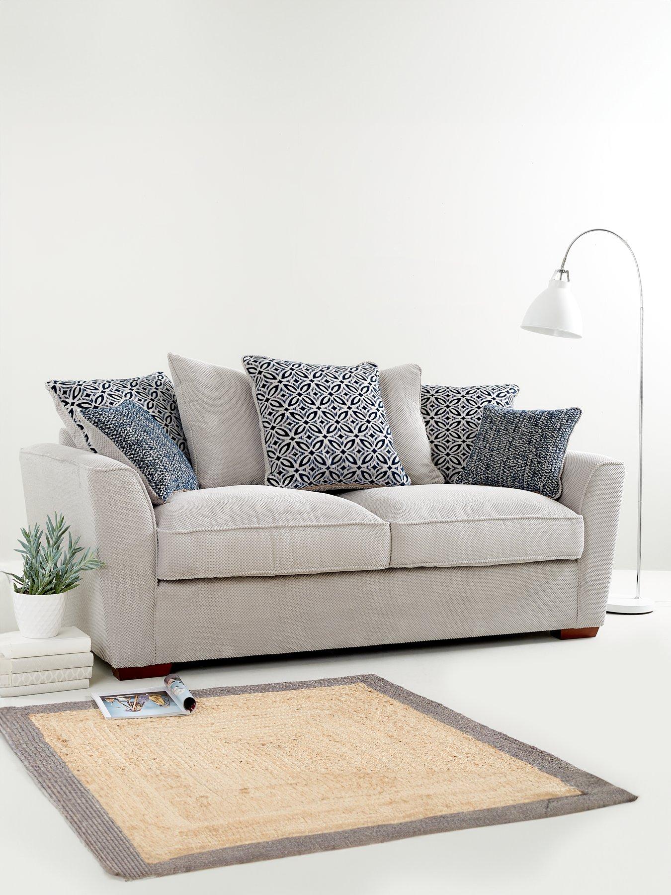  image of very-home-bloom-fabric-3nbspseater-sofa