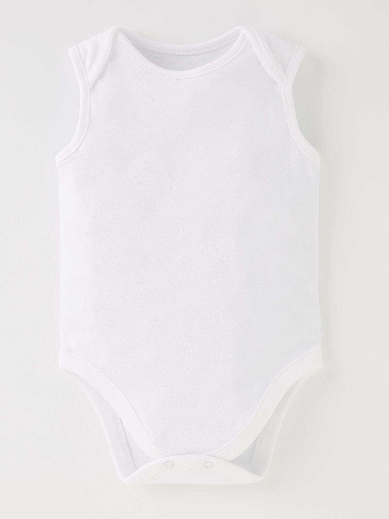 Image 2 of 4 of The Very Collection Unisex Baby 5 Pack Vest Bodysuits