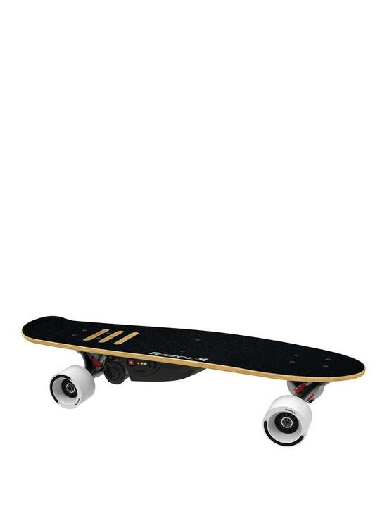 front image of razor-x-cruiser-lithium-powered-electric-skateboard