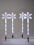  image of snowflake-pathfinder-outdoor-christmas-lights-4-pack