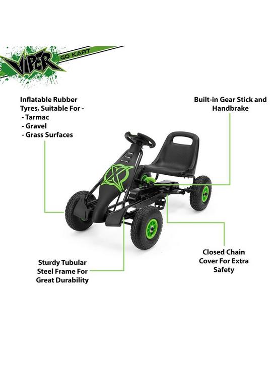 back image of xootz-viper-go-kart
