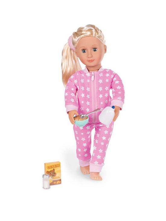 stillFront image of our-generation-all-in-one-funzies-pyjama-outfit-set