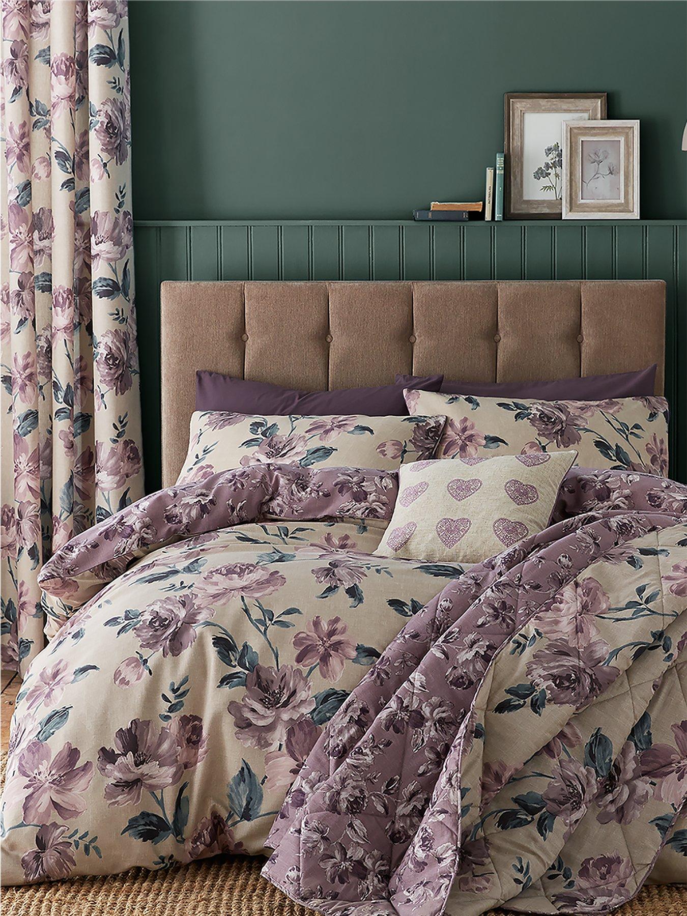 Catherine Lansfield Painted Floral Duvet Cover Set Littlewoods Com