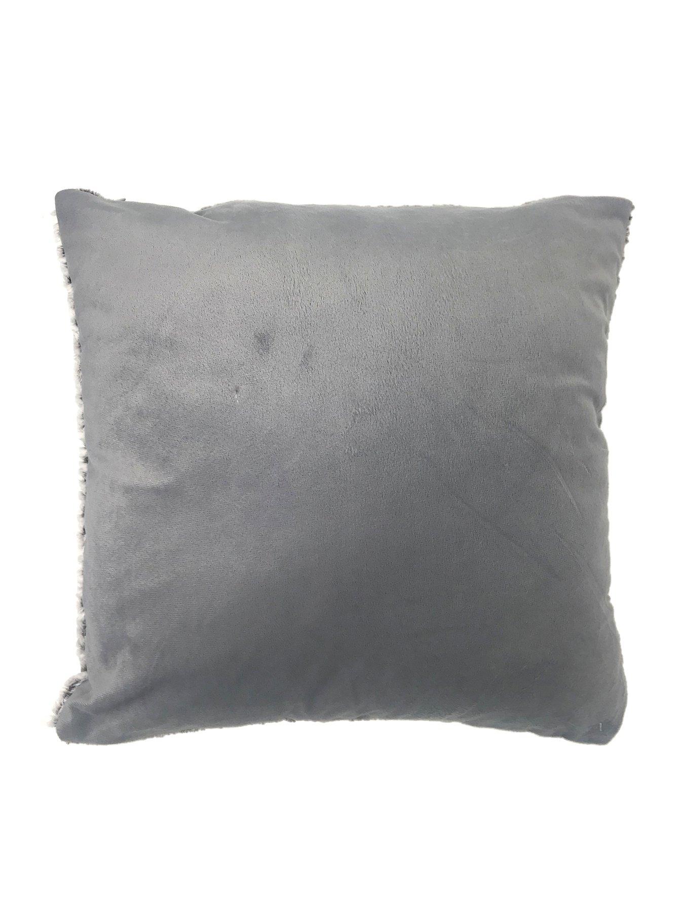 Image 3 of 4 of Catherine Lansfield Faux Fur Wolf Cushion