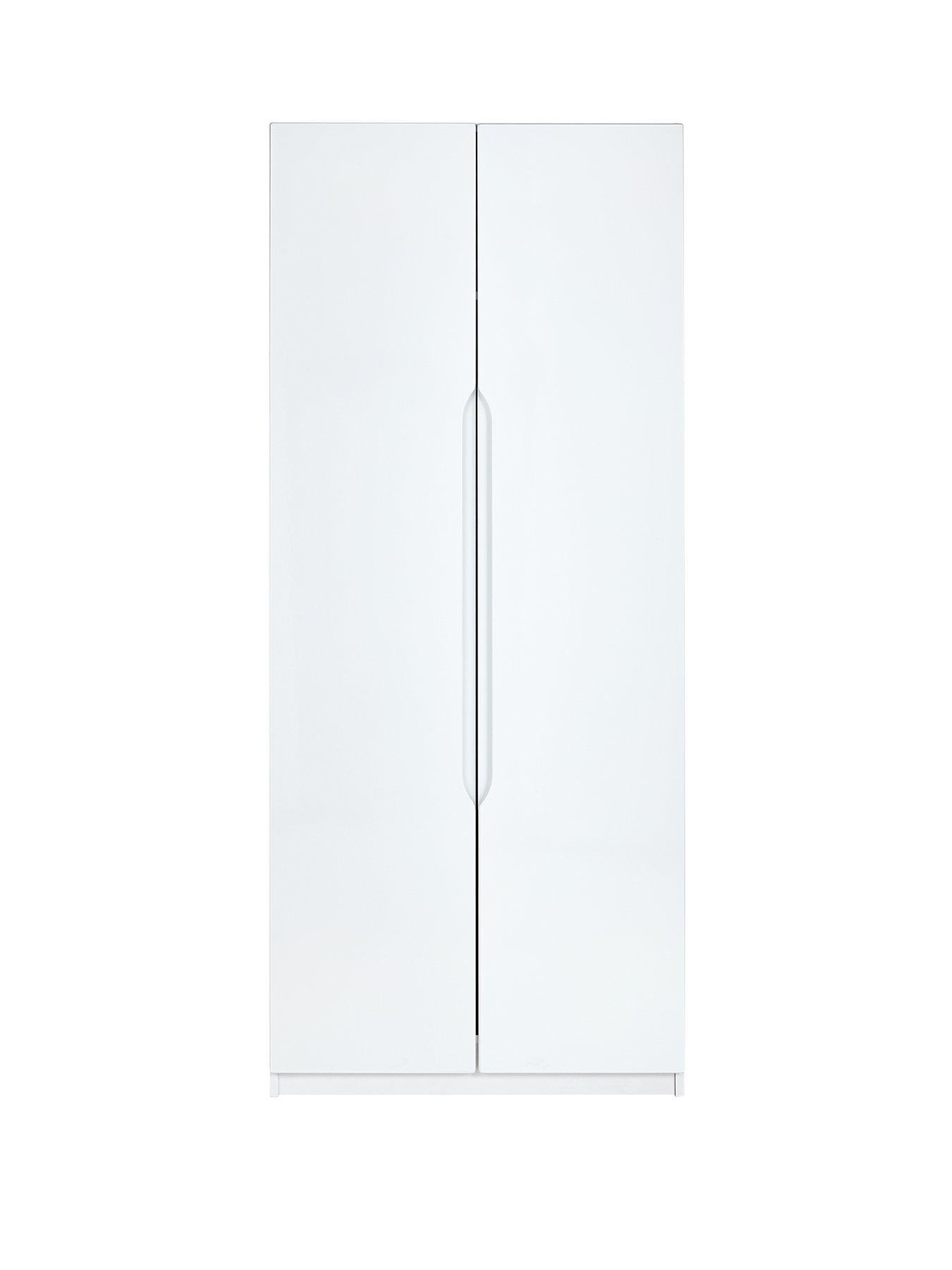 White ready deals assembled wardrobes