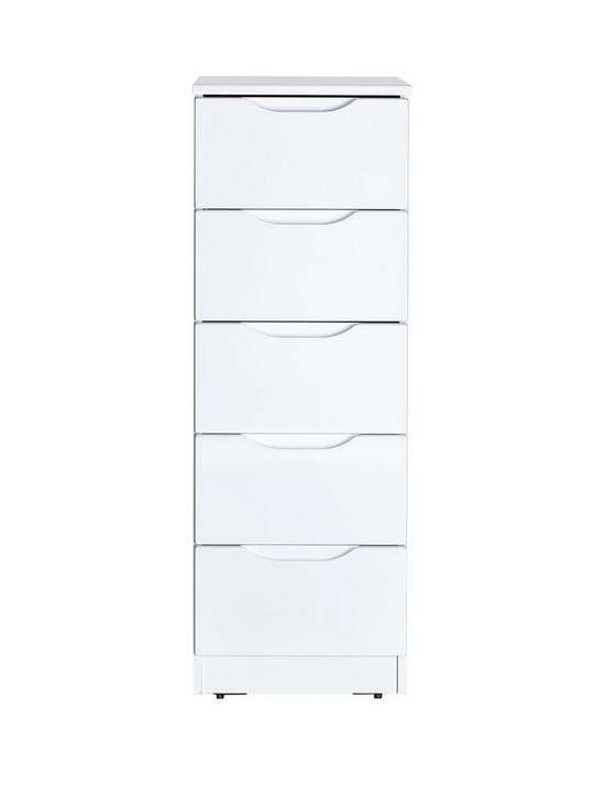 front image of monaconbspready-assembled-high-gloss-5-drawer-tallboy