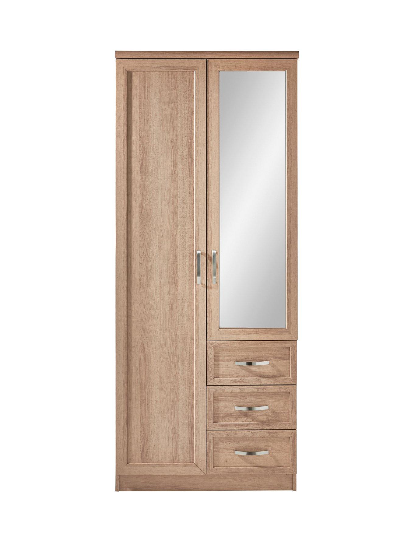 very-home-camberley-2-door-3-drawer-mirrored-wardrobe