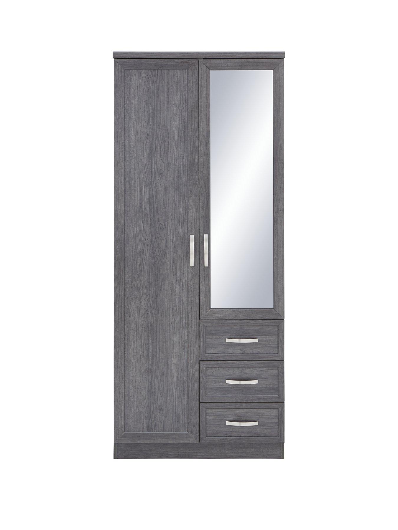 stillFront image of very-home-camberley-2-door-3-drawer-mirrored-wardrobe