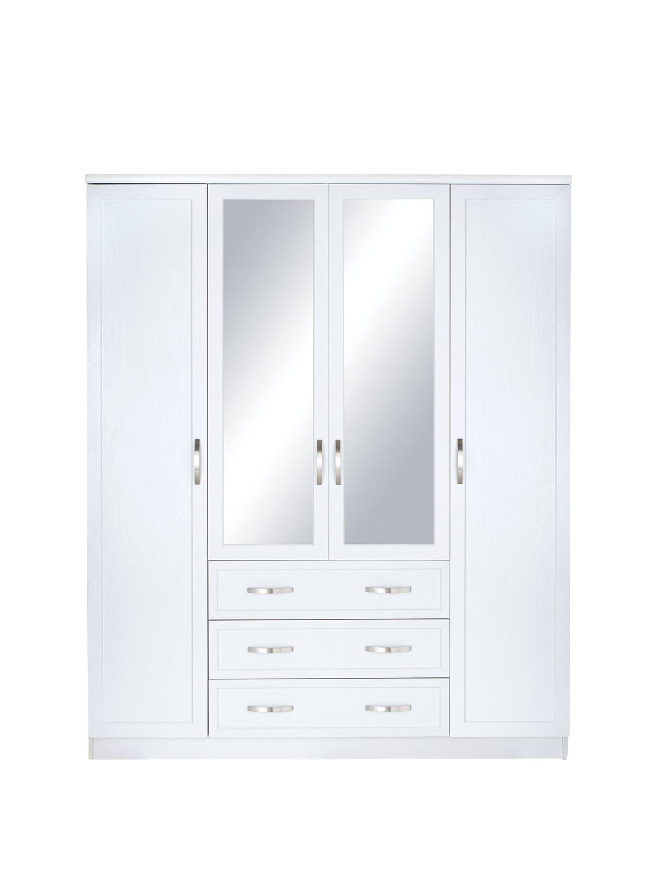 Self Assembly White 3 To 5 Bedroom Wardrobes Home