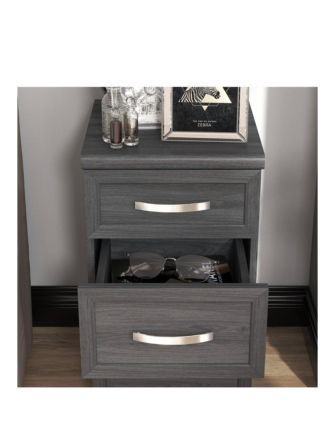 Image 3 of 6 of The Very Collection Camberley 3 Drawer Graduated Bedside Chest