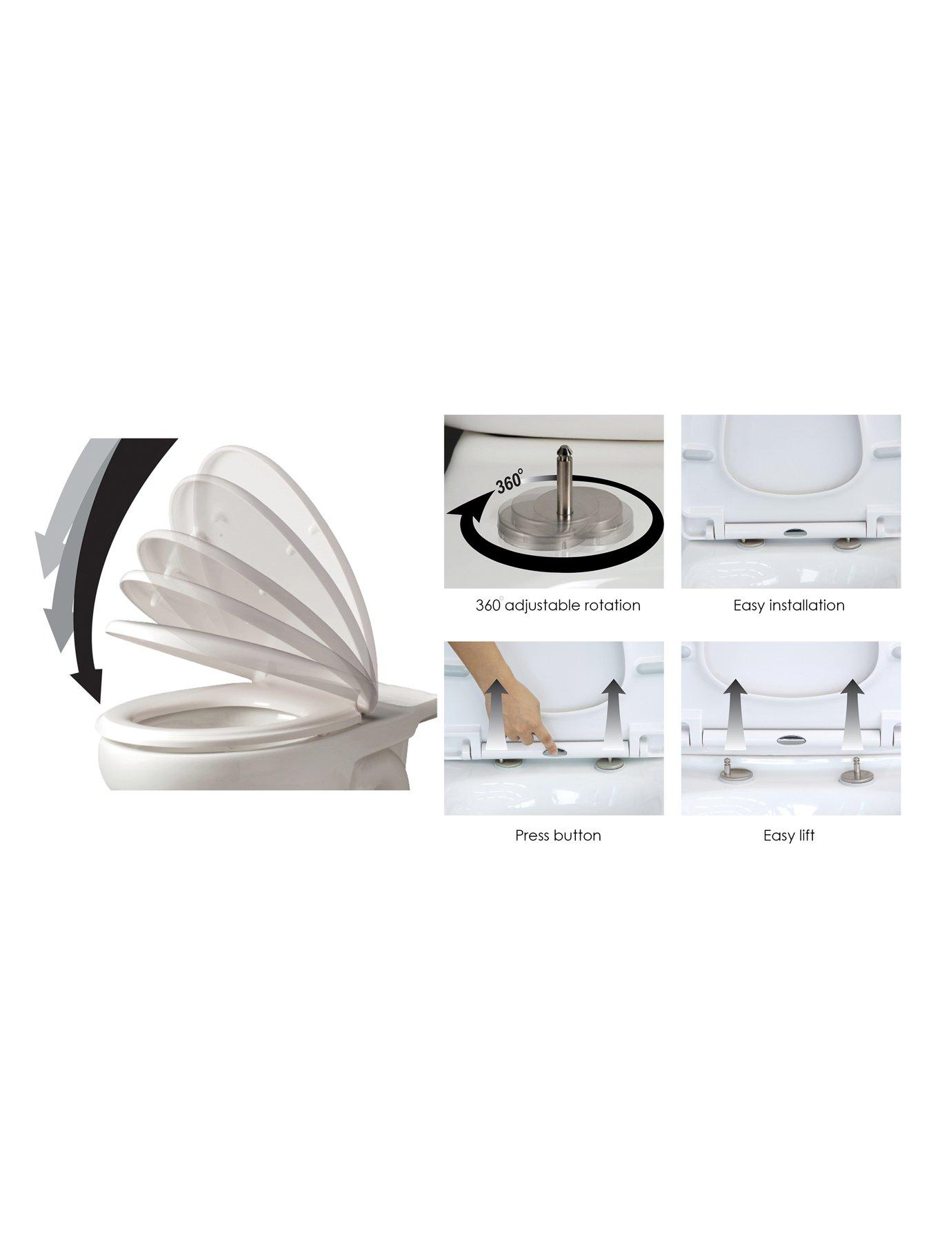 Image 5 of 5 of AQUALONA Night Light Soft Close Toilet Seat