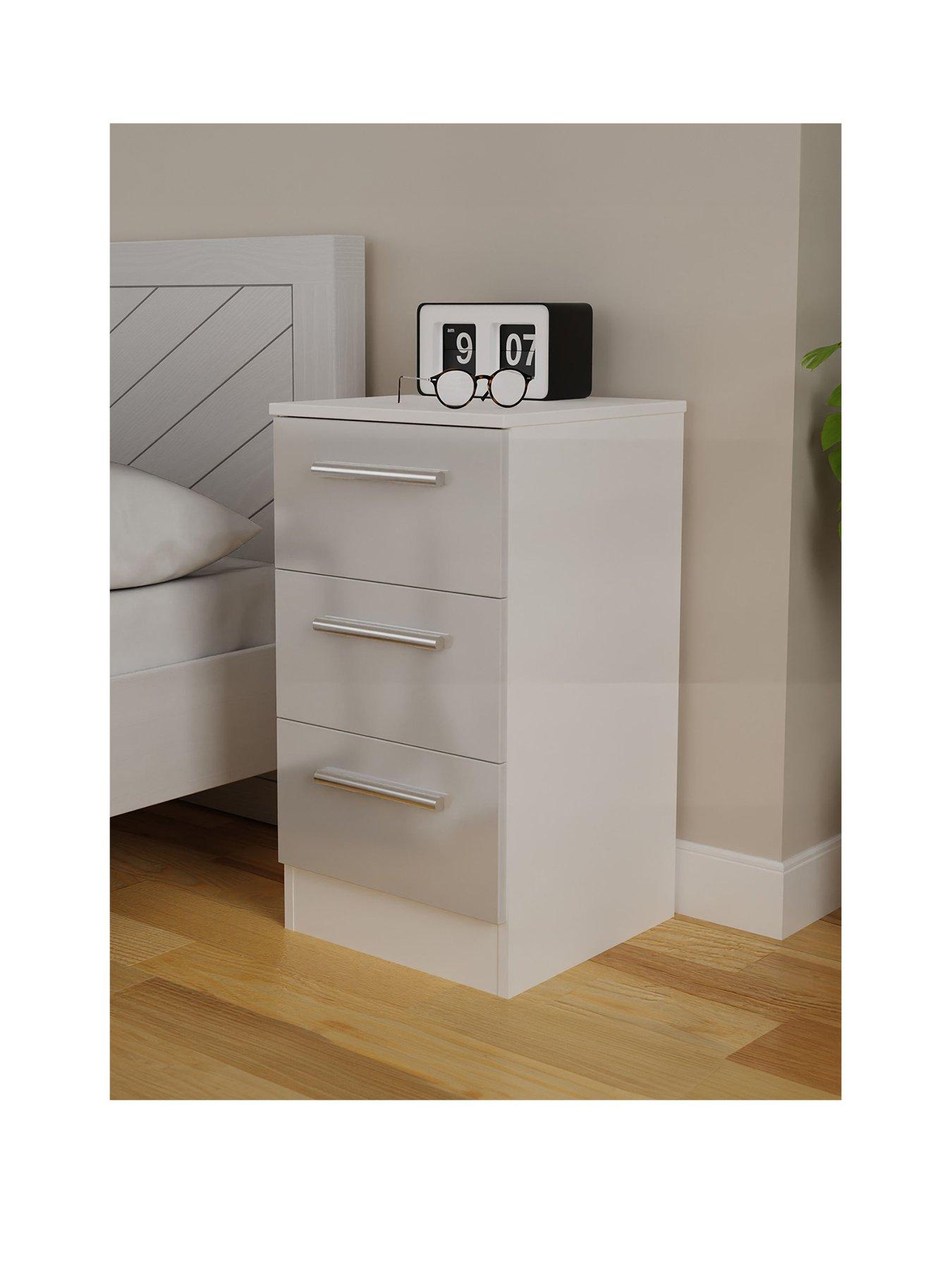 SWIFT Montreal Ready Assembled 3 Drawer Bedside Chest - FSC® Certified