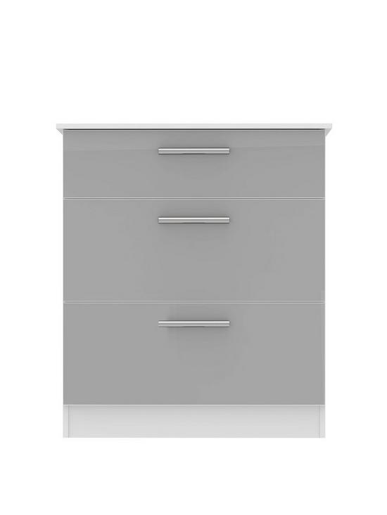 front image of swift-montreal-gloss-ready-assembled-3-drawer-graduated-chest