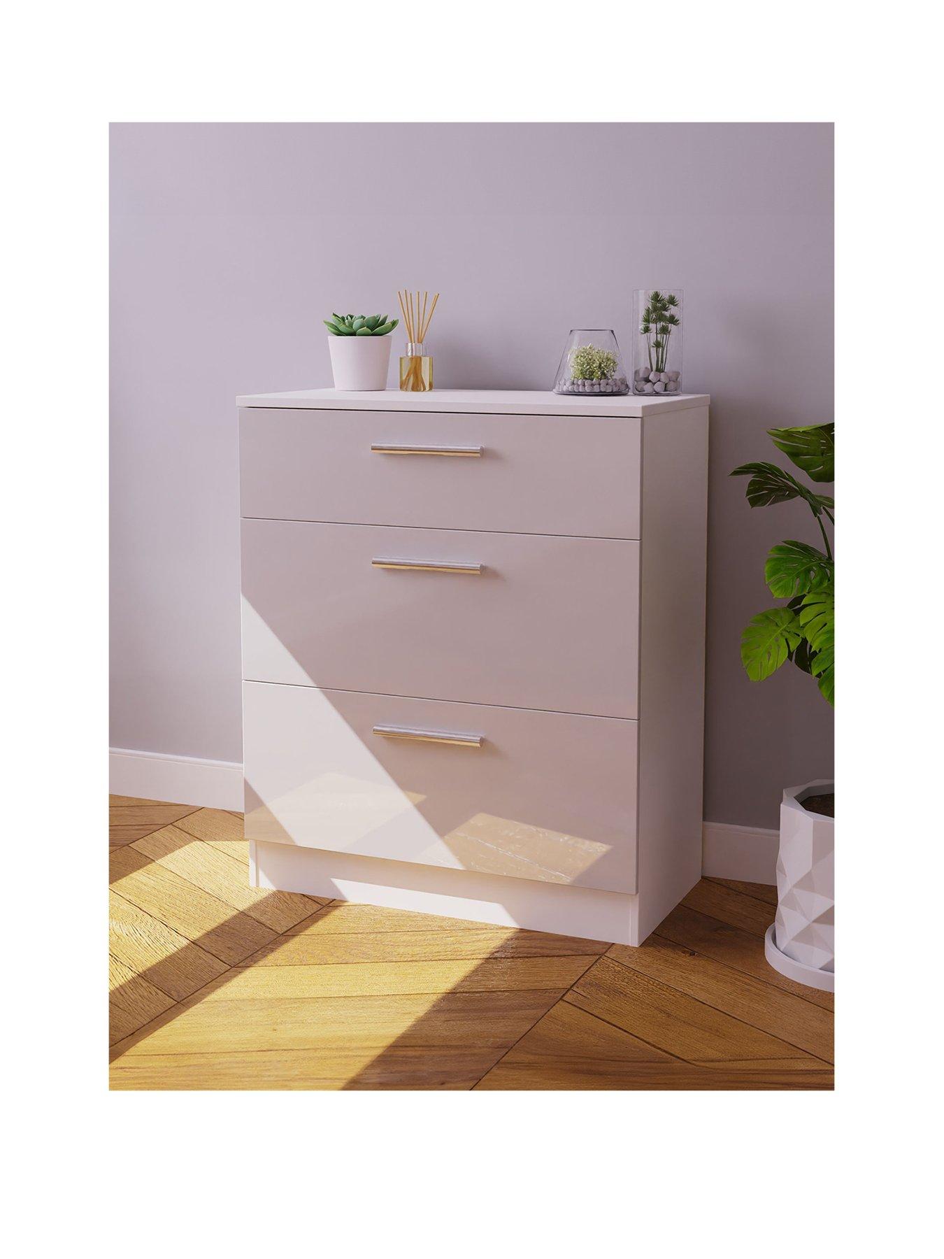 SWIFT Montreal Ready Assembled 3 Drawer Graduated Chest - FSC® Certified