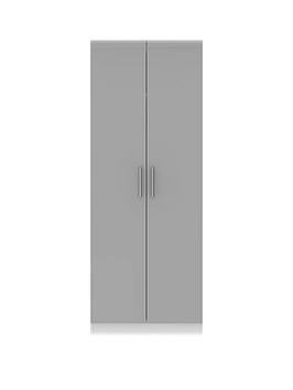 Swift Swift Montreal Gloss Ready Assembled Tall 2 Door Wardrobe Picture