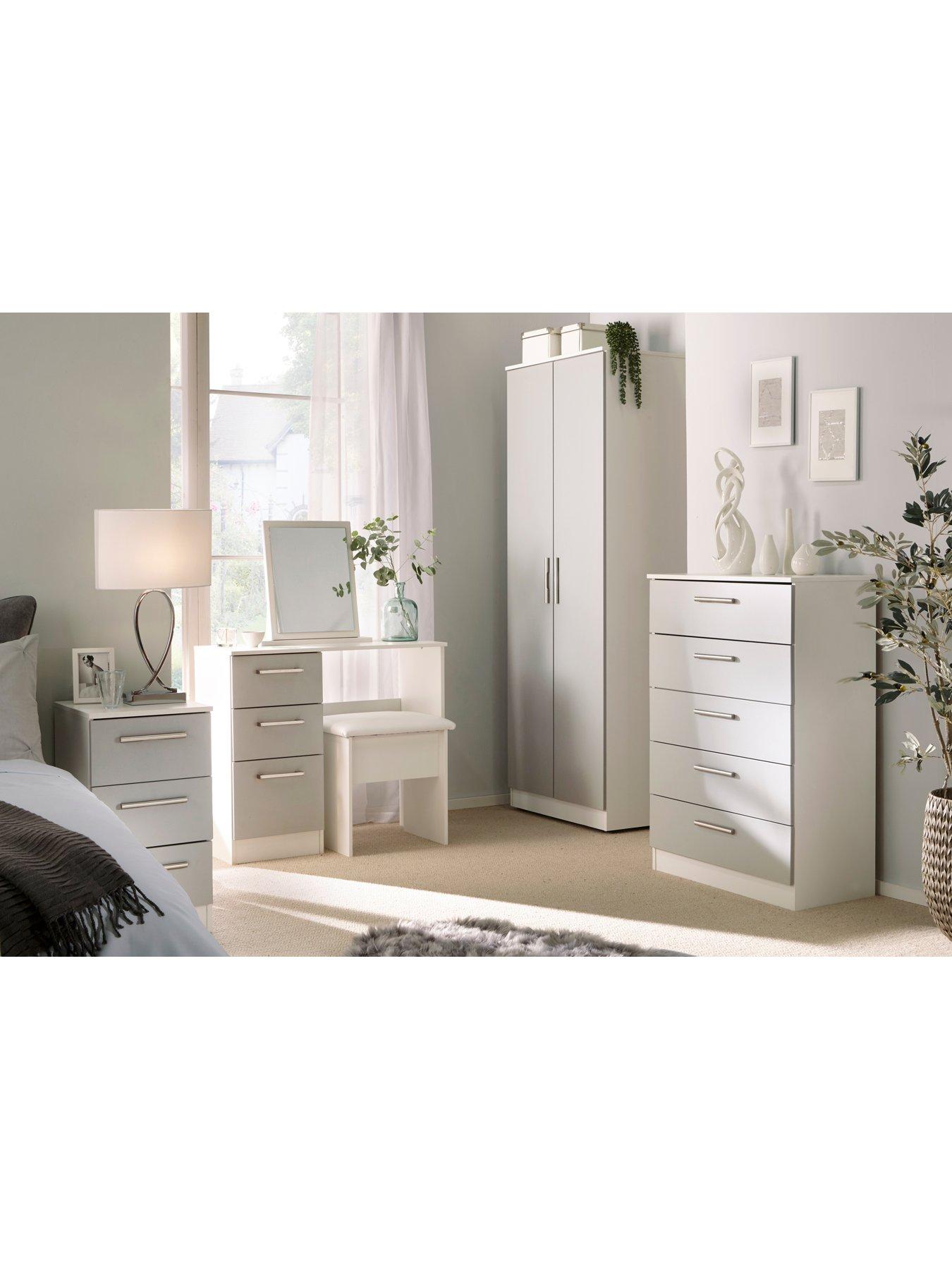 Swift Montreal Gloss Ready Assembled Tall 2 Door Wardrobe