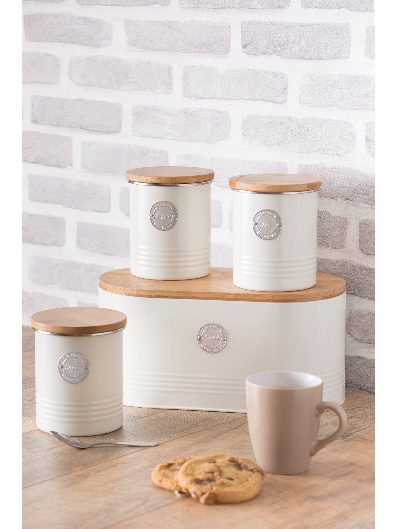 Image 3 of 5 of Typhoon Living Tea, Coffee and Sugar Storage Canisters - Cream