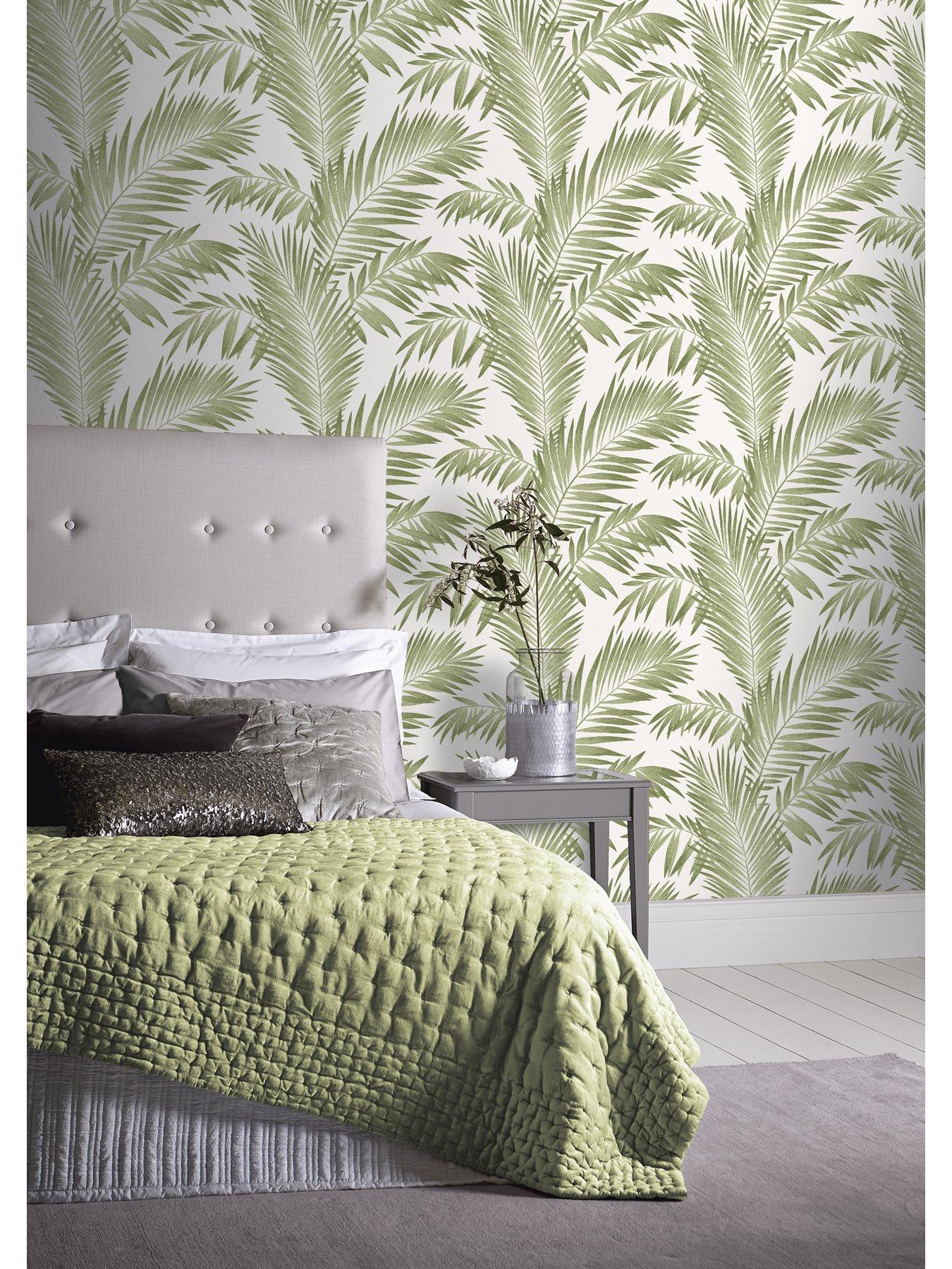 ARTHOUSE Tropical Palm Wallpaper Green