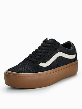 black vans old skool platform black vans old skool platform