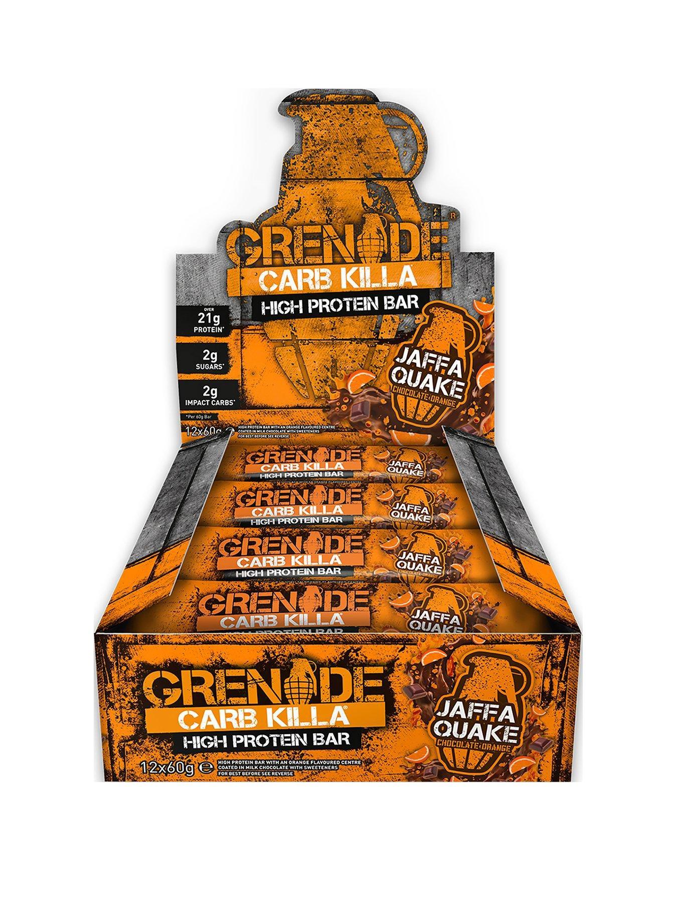 Image 1 of 1 of GRENADE Jaffa Quake Protein Bar (Case of 12 x 60g Bars)
