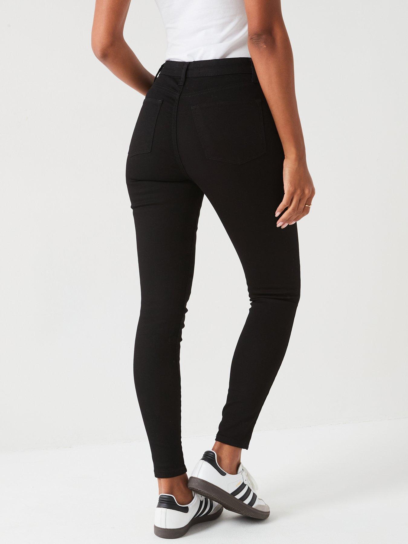 Everyday High Waisted Kick Flare Trouser - Black