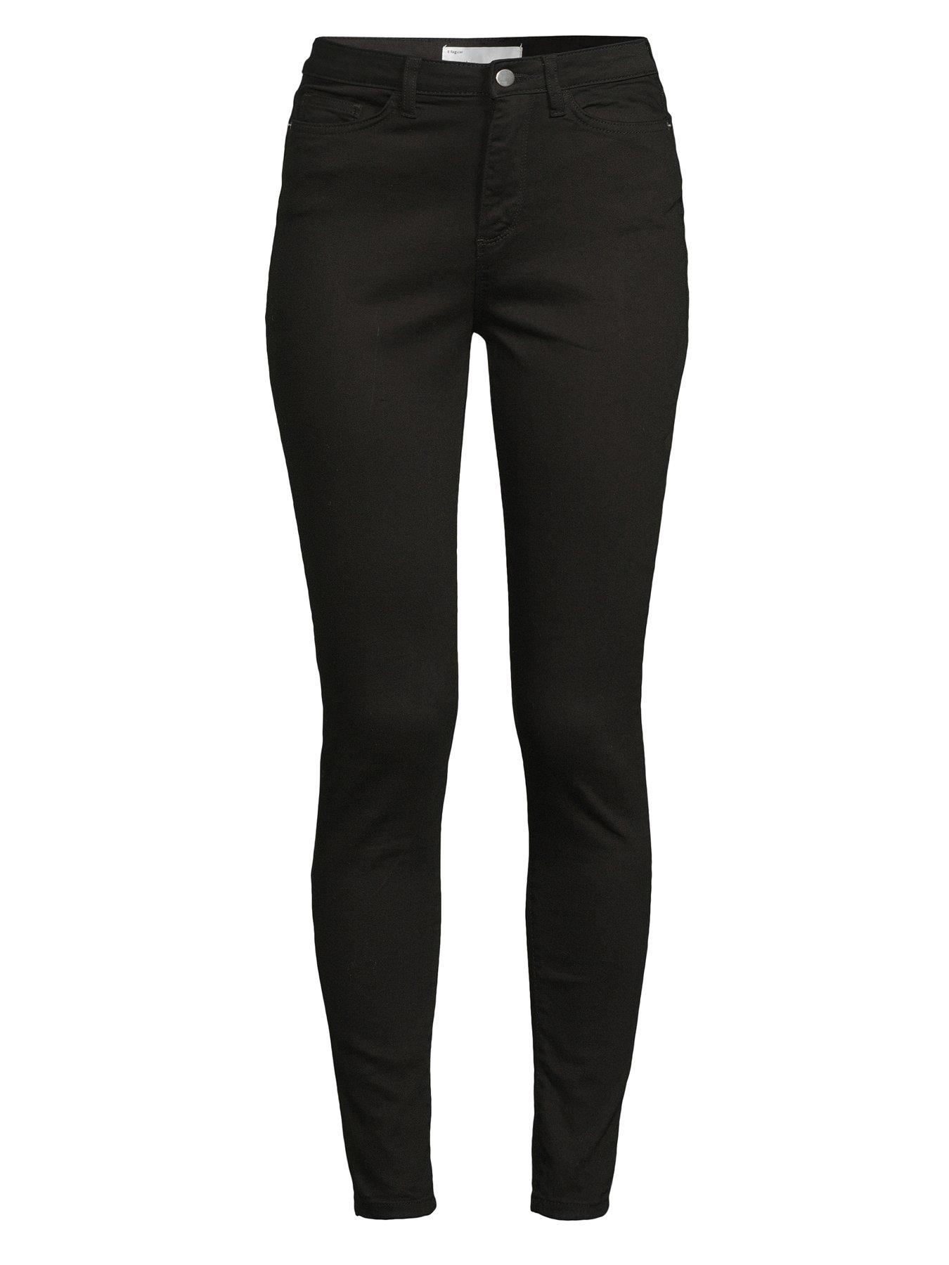 Image 7 of 7 of The Very Collection Short Florence High Rise Skinny Jeans - Black