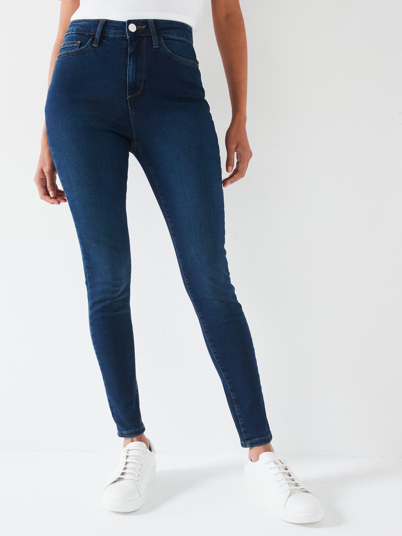 high rise ladies jeans