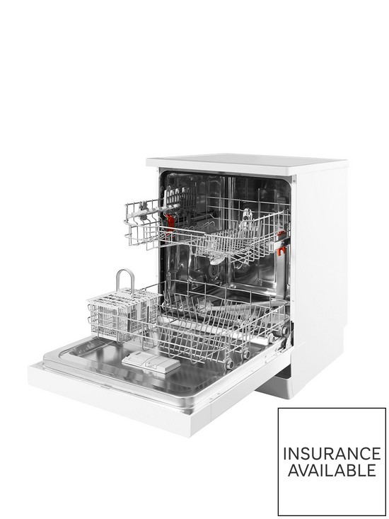 stillFront image of hotpoint-hfc2b19ukn-13-place-full-size-dishwasher-with-quick-wash-white