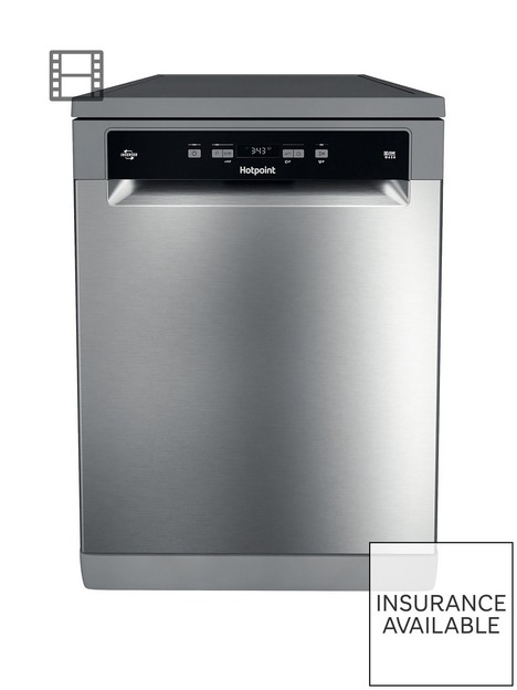 hotpoint-hfc3c26wcx-uk-full-size-14-place-dishwasher-with-quick-wash-and-3d-zone-wash-silver